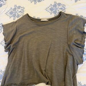 Altar'd State Olive Short Sleeve Tee